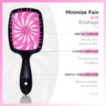 11 Pcs Hair Brush Set, Detangle Hair Brush And Spray Bottle, 3 Pieces Smooth Hairbrush For Toddlers, Suitable For Wet and Dry Hairstyles, Suitable For Adults And Children. (Pink) - Image 3