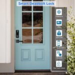 Keyless Entry Door Lock with Handle Set,Smart Front Door Lock with Keypad Set,Keyless Entry Digital Deadbolt,Smart Deadbolt with Auto Lock,App Control, Matte Black - Image 3