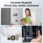 SYNCWIRE Magnetic Phone Ring Holder for MagSafe, 360° Rotation Cell Phone Grip Stand Finger Ring Kickstand Two-Sided Magnet Compatible with iPhone 17 Pro Max 16 15 14 13 12 MagSafe Accessories - Image 5