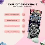 Explicit Essentials Shower Steamers Gift Set | 4 Funny Handmade Aromatherapy Shower Bombs | Relaxation & Stress Relief Spa Gift for Self-Care, Birthdays & Holidays - Image 5