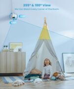 ieGeek 5.5’’ Split-Screen Baby Monitor,2.5K UHD Baby Monitor with 2 Cameras and Audio,Night Light,Prone Sleeping&Cry Detection,Two-Way Talk,Night Vision,2.4G&5Ghz WiFi App Control,4000mAh Battery - Image 7