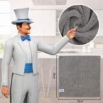 MR.SIGA Microfiber Cleaning Cloth, All-Purpose Microfiber Towels, Streak Free Cleaning Rags, Pack of 12, Grey, Size 32 x 32 cm(12.6 x 12.6 inch) - Image 4
