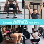 Barbell Pad Set for Squat,10 PCS Hip Thrusts Workout Foam Weight Lifting Bar Cushion with 2 Gym Ankle Straps,3 Hip Resistance Bands,2 Lifting Strap,Barbell Pad and Carry Bag - Image 3
