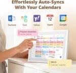 Dragon Touch 10.1 inch Digital Calendar Chore Chart – Interactive Touchscreen, Smart Family Planner, Hearth Display Desk Digital Calendar Best Gifts for Christmas, Wedding, Mom - Image 3