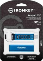 Kingston Ironkey Keypad 200 32GB Encrypted USB | Alphanumeric Keypad | Multi-Pin Access | XTS-AES 256-bit | FIPS 140-3 Level 3 Certified | Brute Force & BadUSB Protection | IKKP200/32GB,Blue - Image 4