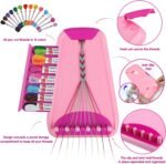 Easter Arts and Crafts for Kids ages 8-12,Friendship Bracelet Making Kit,Kids Jewelry Making Kit with 28 Pre-Cut Threads,Kids Travel Activity Set Easter Toys Gifts for 6 7 8 9 10 11 12 Year Old - Image 3