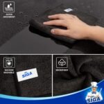 MR.SIGA Microfiber Cleaning Cloth, All-Purpose Microfiber Towels, Streak Free Cleaning Rags, Pack of 12, Black, Size 32 x 32 cm(12.6 x 12.6 inch) - Image 4