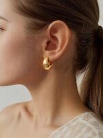 10 Pairs Chunky Gold Earrings for Women, Hypoallergenic Statement Hoops Earring for Multipack, Trendy Gold Chunky Hoop Earrings Jewelry for Gift - Image 5