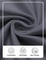 COOFANDY Mens Casual Chino Pants Elastic Waist Lightweight Trousers Classic-Fit Business Dress Pants with Pockets - Image 6