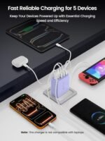 60W USB C Charger Block for iPhone 17 16 15, 2-Pack USB C Wall Charger with Total 60W Max Output,10FT USB C Cable,Fast Charging Blocks for iPhone 17/16/15 Series,Galaxy,Pixel,iPad-Lavender - Image 3