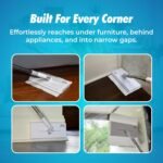 FlexiClamp Sweep & Mop Kit - Compatible with Swiffer Pads, Durable Cleaning Tool for Hardwood, Tile, Marble & Laminate Floors, Home, Kitchen Cleaning Essentials. (Include 10 Dry Cloths) - Image 6