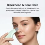 Blackhead Remover Tool, Stainless Steel Face Scraper for Deep Cleansing, Skin Scrubber Face Spatula with Silicone Cover, Nose Blackhead Remover, Skin Care Tool for Men and Women (Green) - Image 4