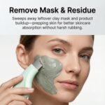 Blackhead Remover Tool, Stainless Steel Face Scraper for Deep Cleansing, Skin Scrubber Face Spatula with Silicone Cover, Nose Blackhead Remover, Skin Care Tool for Men and Women (Green) - Image 5