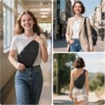 Tuwubi Crossbody Bags for Women, Sling Bag for Men, Small Hiking Backpack Anti Theft Lightweight for Outdoors Travel (M, Black) - Image 3