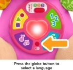 Fisher-Price Baby Learning Toy Laugh & Learn Smart Stages Sis Pink Musical Plush with Smart Stages for Infants Ages 6+ Months, Multilanguage Version - Image 4