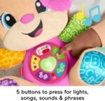 Fisher-Price Baby Learning Toy Laugh & Learn Smart Stages Sis Pink Musical Plush with Smart Stages for Infants Ages 6+ Months, Multilanguage Version - Image 5