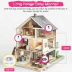 1080p Smart AI 2 Camera Video Baby Monitor,WiFi Switch,2.8" inch Display or WiFi Remote Access,Night Vision,1500ft Long Range,2-Way Talk,Sound Alert,Temperature Sensor,Lullabies Feeding Remind - Image 8
