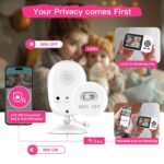 1080p Smart AI 2 Camera Video Baby Monitor,WiFi Switch,2.8" inch Display or WiFi Remote Access,Night Vision,1500ft Long Range,2-Way Talk,Sound Alert,Temperature Sensor,Lullabies Feeding Remind - Image 9