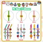 100 Pcs Cute Pencil Topper Decoation,Mixed Different Style Lovely Pencil Clips,Bulk Pen Toppers Charm Accessories for Kids,Classroom Rewards Prizes Gift for Students, medium - Image 3
