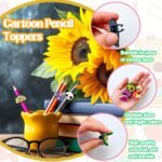100 Pcs Cute Pencil Topper Decoation,Mixed Different Style Lovely Pencil Clips,Bulk Pen Toppers Charm Accessories for Kids,Classroom Rewards Prizes Gift for Students, medium - Image 5