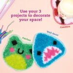 Klutz Latch Hook Animals: Red Panda, Frog & Shark - Image 5