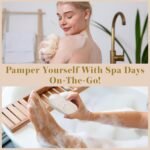 Bella Ciao 6-Piece Body and Skincare Set, Women’s Spa Gift Basket with Face Massage Roller, Hair Brush, Exfoliating Tools and Wooden Tray, Self Care Bath Accessories - Image 4