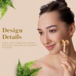 Bella Ciao 6-Piece Body and Skincare Set, Women’s Spa Gift Basket with Face Massage Roller, Hair Brush, Exfoliating Tools and Wooden Tray, Self Care Bath Accessories - Image 7