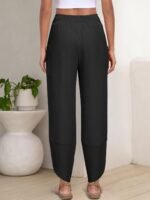 ANRABESS Womens Wide Leg Palazzo Capri Pants 2026 Summer Casual Loose High Waisted Lounge Flowy Cropped Beach Work Trousers - Image 4