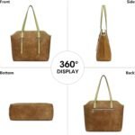 Tote Bag for Women,Large Capacity Tote Purses for Women,Vegan Leather Daily Travel Work Beach Shoulder Bags - Image 7