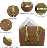 Tote Bag for Women,Large Capacity Tote Purses for Women,Vegan Leather Daily Travel Work Beach Shoulder Bags - Image 8