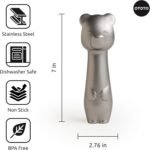 OTOTO Ice Cub Bear Ice Cream Scoop - Cool Kitchen Gadgets, White Elephant Gifts, Cute Kitchen Accessories, Funny Gifts, Stainless Steel Ice Cream Scooper, Cookie Dough Scoop, Cookie Scoop (Silver) - Image 4