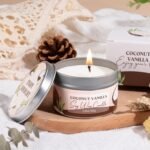 Spa Gift Baskets for Women, Vanilla Coconut Bath and Body Gifts Set for Women, Home Spa Self Care Gift, Relaxing Bath Set for Mom Wife Sister Friends Sister Girlfriend, Mother’s Day Thank You Gifts - Image 5