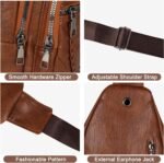 Relang Sling Bag for Women Crossbody, Leather Cross Body Fanny Packs for Women, Trendy Chest Bag for Travel and Daily Use - Image 6