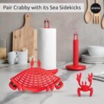 NEW Crabby Clip-On Strainer by OTOTO - Silicone and Stainless Steel Pasta Strainer, Funny Gifts, Cute Kitchen Accessories, Red Crab, Cool Kitchen Gadgets - Image 6