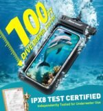 Hiearcool Waterproof Phone Pouch, IPX8 Waterproof Phone Case for iPhone 17/16/15/14 Pro Max, Cell Phone Dry Bag for Beach & Cruise Essentials, Touch Screen, Lanyard Included, 2 Pack (Fits Up to 8.9”) - Image 3