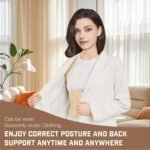 Back Brace Posture Corrector for Women & Men, Adjustable Shoulder Straightener with Full Back Support, Relief for Lower & Upper Back Pain, Hunchback & Scoliosis (Beige, Medium) - Image 5