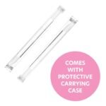 Bona Fide Beauty Glass Cuticle Pusher Set of 2 Manicure Nail Care Tools, 2PC Premium Clear Glass Manicure Sticks - Image 6