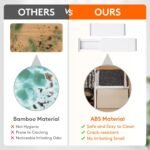 Lifewit 5 Pack 5" High Drawer Dividers 34-56cm/13.5-22" Adjustable Drawer Organizer for Clothes/Utensils, Expandable Drawer Separator in Dresser/Kitchen/Bedroom/Office Organization & Storage White - Image 8