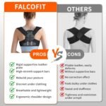 Posture Corrector for Women, Adjustable Back Straightener with Enhanced Support, Invisible Under Clothes, Breathable Upper Back Brace for Neck, Back Pain Relief, Correct Hunchback, Slouching, L/XL - Image 6