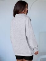 ANRABESS Womens Oversized Sweatshirt Long Sleeve Henley Pullover Tops 2026 Spring Casual Button Loose Fit Teens Outfits - Image 5