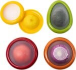 Joie Food Saver Set, Avocado, Tomato, Onion, and Lemon Stretch Pods, Silicone, One Size, 4 Count - Image 3