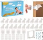 20 Pack Magnetic Cabinet Locks Baby Proofing - Baitiny Child Proof Cupboard Drawers Latches - Adhesive Easy Installation - Image 2