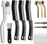 20-Piece Crevice Cleaning Brush Set - Multifunctional Kit with Precision Brushes, Scraper&Shower Cleaner Brush for Car, Kitchen, Bathroom, Grout, Sink, Cup, Teapot, Bottle, Blender, Corners &More - Image 2