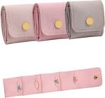 3 Pack Mini Jewelry Organizer, Travel Jewelry Case, Foldable Multifunctional Travel Jewelrys Pouch for Earrings, Necklaces, Rings, Chain Bracelets, Brooches - Image 2