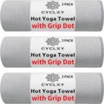 3 Pack Yoga Mat Towels with Grip Dot, Hot Yoga Towel Non Slip Yoga Mat Towel Non-Slip Sweat Absorbent Anti-Slip Yoga Towel for Bikram,Pilates - Image 2