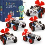 5 Set Individual STEM Kit for Kids, 2nd Grade Boy Toys Bulk Gifts, 8 9 Year Old Boys Gift Ideas, Classroom Science Kits Craft Projects Class Activity, Robot Wind Powered Car Building Activities - Image 2
