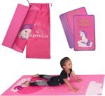 Abtech Kids Yoga Mat Set - Comfortable Dinosaur Kid Yoga Mat Boy with 12 Yoga Cards, Storage Bag, Beige Play Mat Thick for Gymnastics Mat, Exercise Mat, No-Toxic and Non-Slip for Ages 3-12 - Image 2