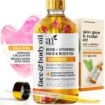 ArtNaturals Face & Body Vitamin E Bio Oil 4.0oz + Gua Sha Facial Tools Set - Organic Moisturizer Skincare for Scars, Stretch Mark, Cellulite & Nails - Great Massage oil for Massaging Joint & Muscle - Image 2