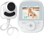 Baby Monitor with Camera and Audio, 2.8" Video Baby Monitor with Secure Transmission No WiFi, Night Vision, Temperature Sensor, Two-Way Talk, Al Off-Lens Detection, Feeding Reminder - Image 2