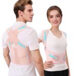 Back Brace Posture Corrector for Women And Men Support Straightener Scoliosis Upper Highest Rated Hunchback Thoracic Device Straps Upright Full Shoulder Fixer Body Poster Trainer Pink Medium - Image 2